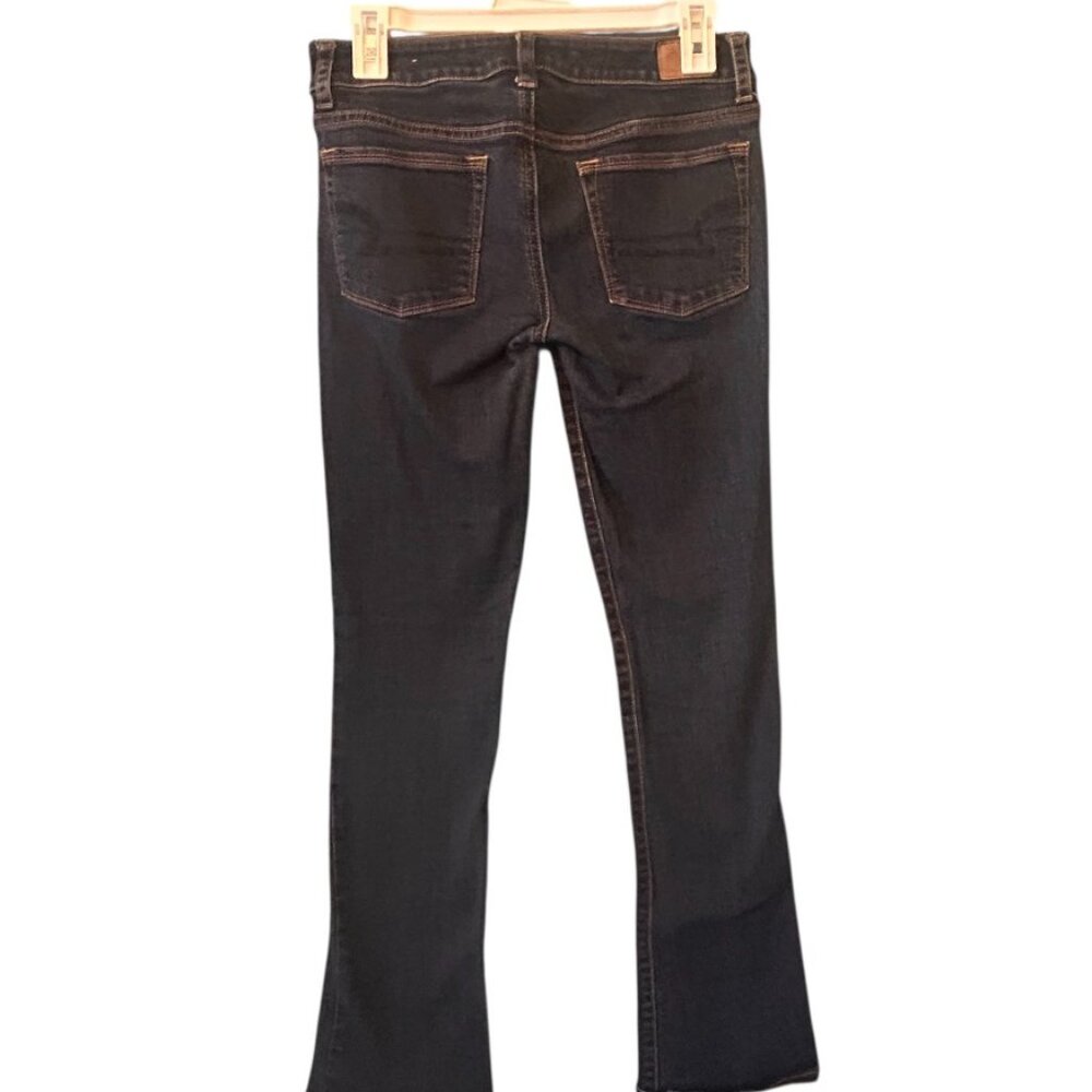 American Eagle Skinny Kick Super Stretch Dark Wash Jeans - Size 2 - Picture 8 of 11